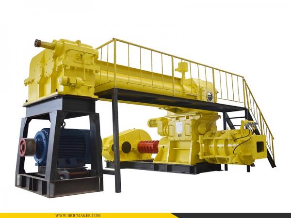 Вакуумный экструдер для твёрдого пластика с производительностью 20 000 кирпичей в час