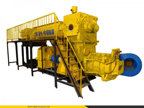 Экструдер для кирпича с вакуумным формованием из мягкого пластика