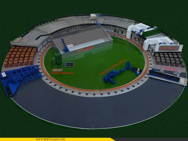 Ротационно-туннельная печь для обжига красного кирпича и керамической плитки