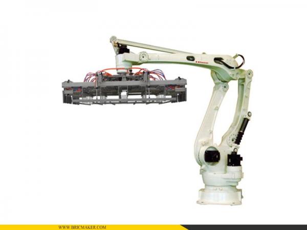 500 кг / 700 кг Штабелирующий робот Kawasaki с контроллером для автоматического штабелирования кирпичей.